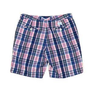 Vineyard Vines Breaker Shorts in Bermuda Plaid Pink, size 32